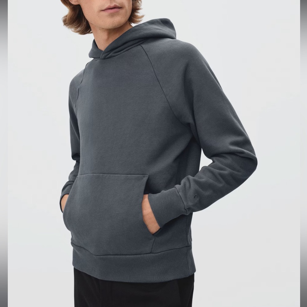 NWT Everlane The Track Hoodie Mens Organic Cotton Medium Gray Size Small